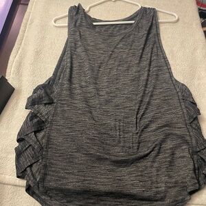 Lulu Gray Sleeveless Athetic Top